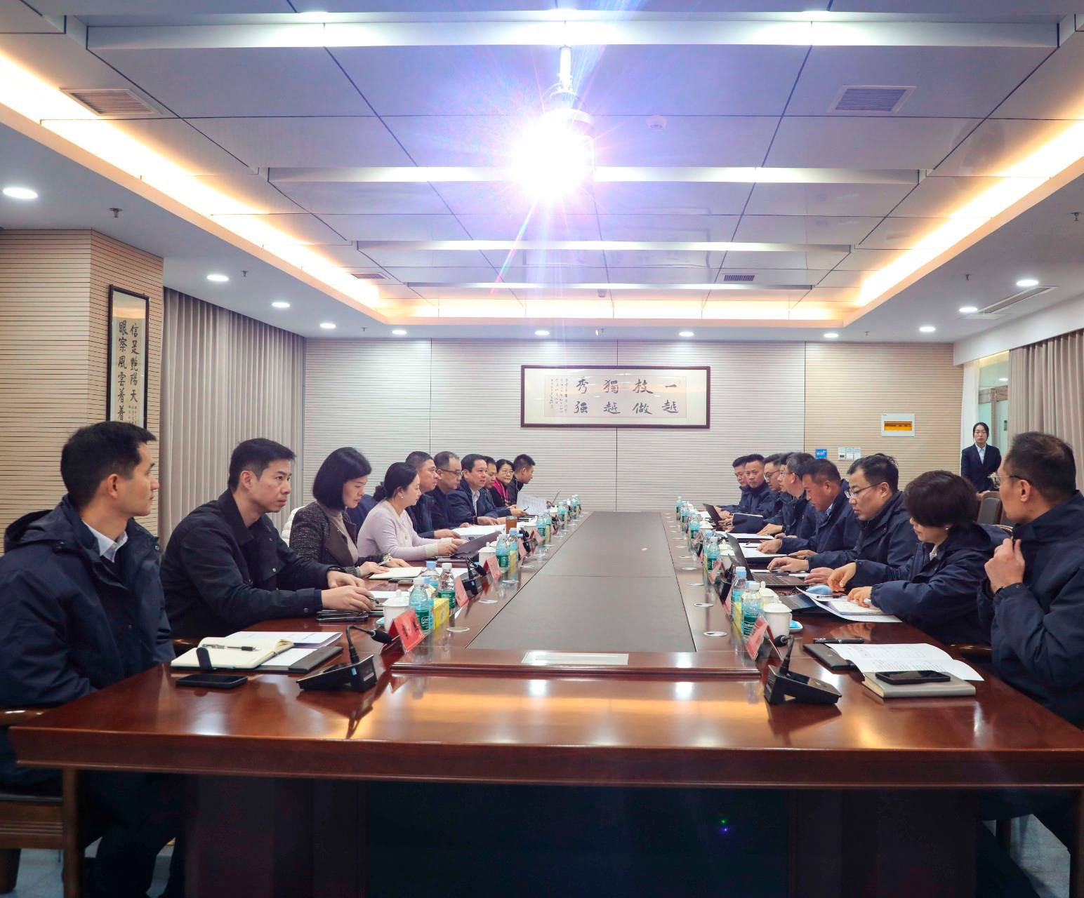 珠海交控集团党委书记、董事长蒋模平到PA视讯调研